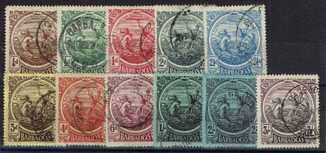 Image of Barbados SG 181/91 LMM British Commonwealth Stamp
